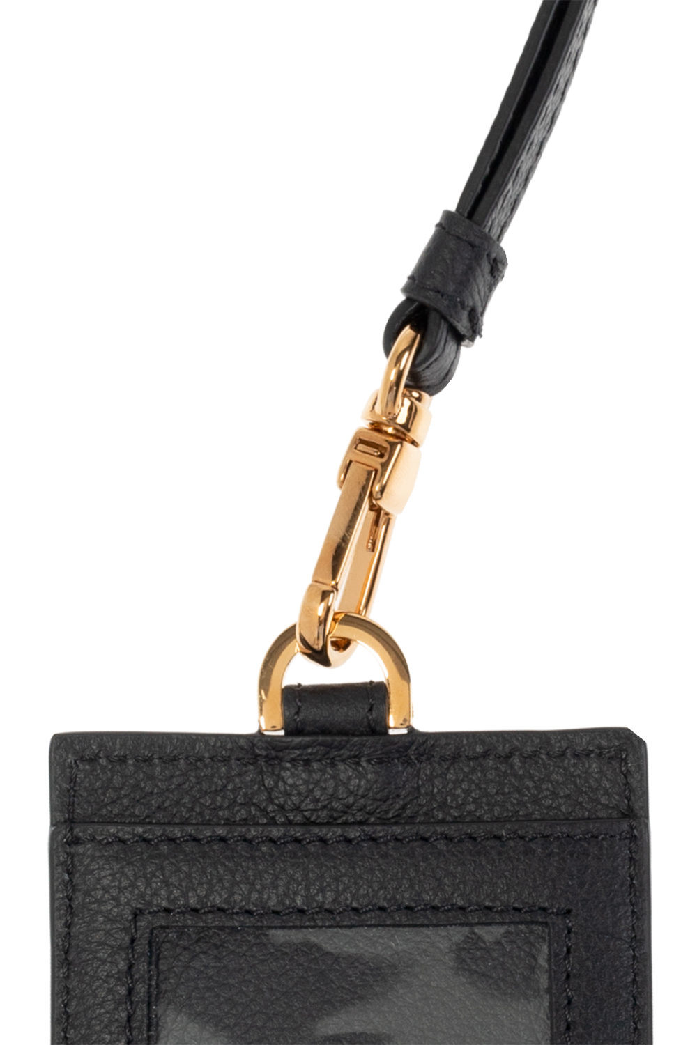 Black Card holder with strap Versace - SchaferandweinerShops